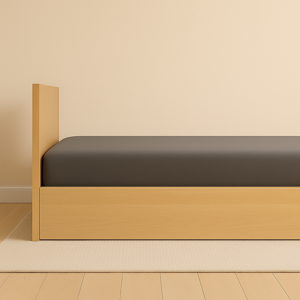 Engineered Wood Platform Bed with Storage Box Inbuilt