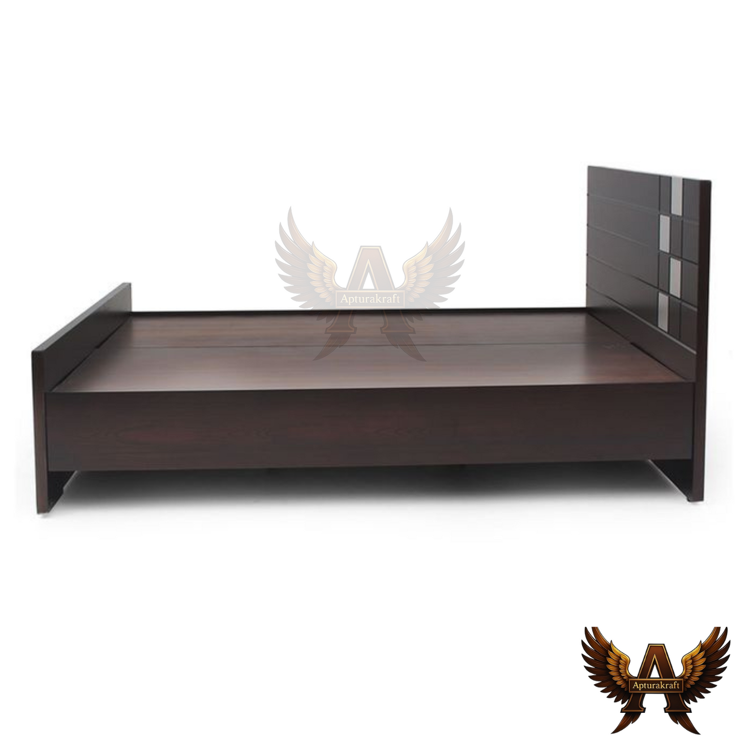 Cocoa Gridline Bed Storage Box Inbuilt