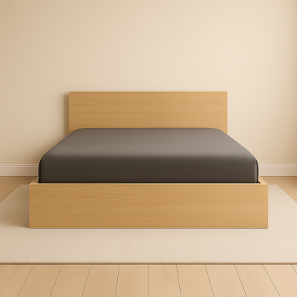 Engineered Wood Platform Bed with Storage Box Inbuilt