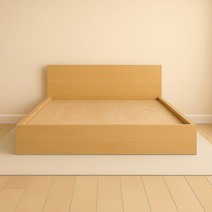 Engineered Wood Platform Bed with Storage Box Inbuilt